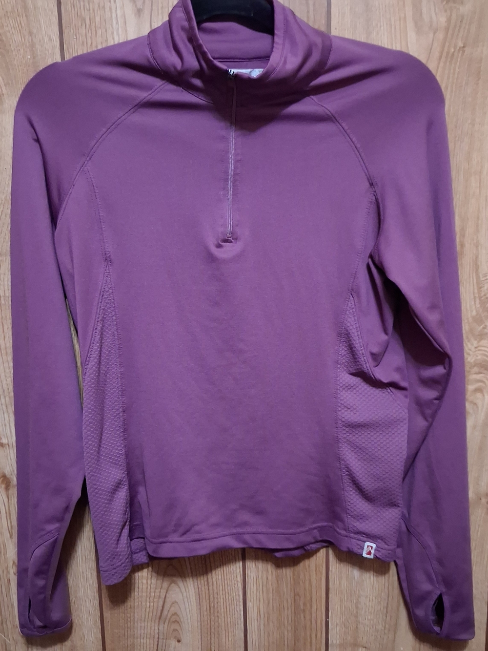 Purple 1/4 Zip Long Sleeve Jacket/ Base Layer Shirt Small Alpine Design